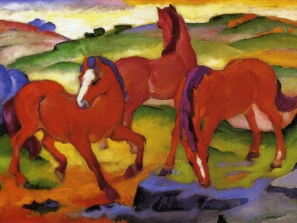 Grazing Horses IV - Franz Marc 1911
