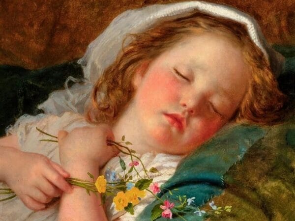 Fast Asleep - Sophie Gengembre Anderson 1870
