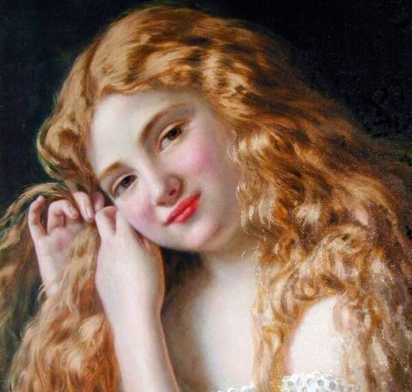 Young Girl Fixing Her Hair - Sophie Gengembre Anderson