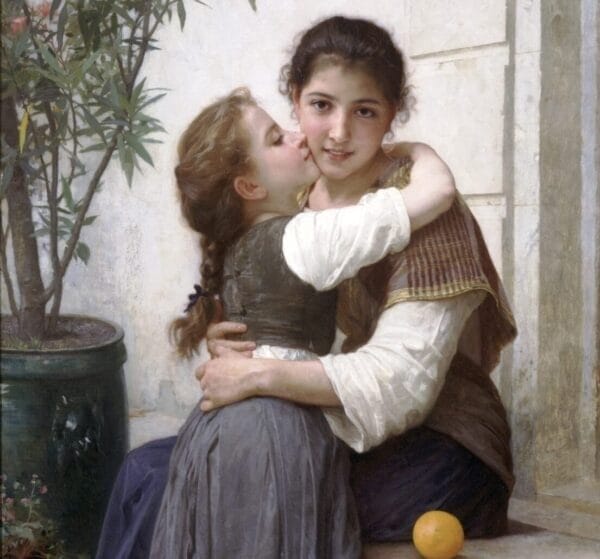 A Little Coaxing - William-Adolphe Bouguereau 1890