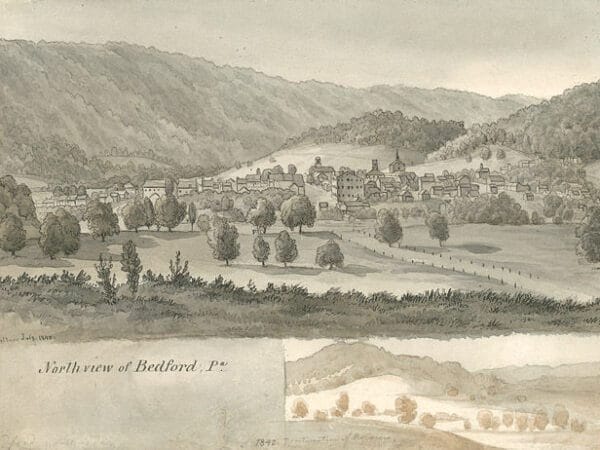 North View of Bedford PA - Augustus Kollner 1840