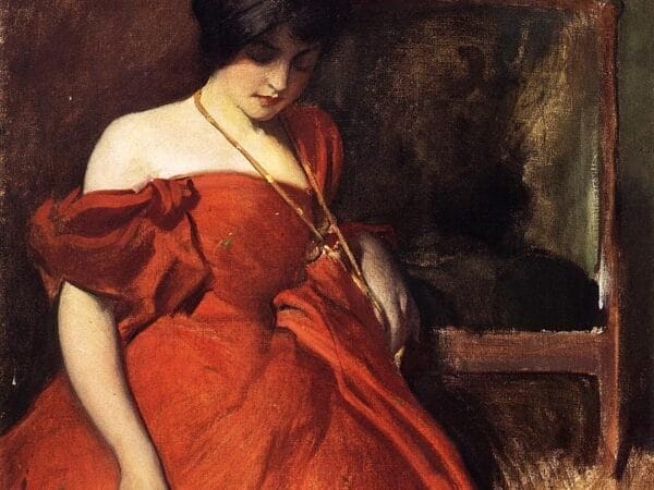 Black And Red by John White Alexander
