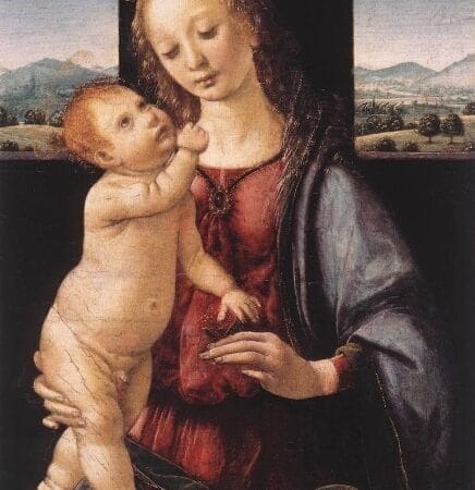 Madonna and Child with a Pomegranate - Lorenzo di Credi