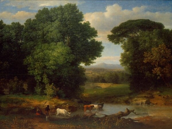 A Bit of the Roman Aqueduct - George Inness 1852