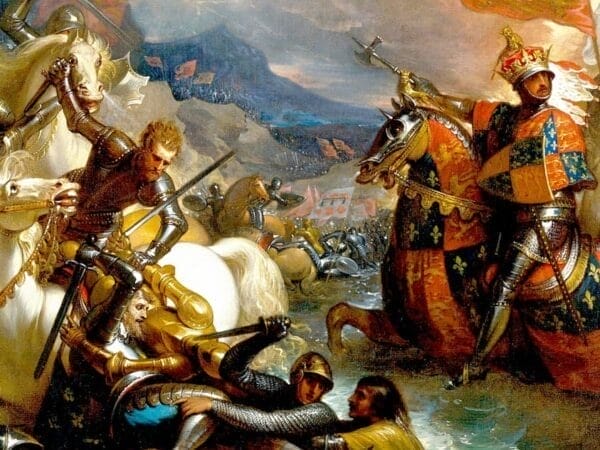 Edward III Crossing the Somme - Benjamin West 1788