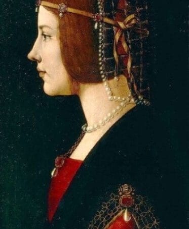 Portrait of a Lady - Giovanni Ambrogio de Predis c1490