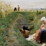 Our Daily Bread - watercolor by Anders Zorn 1886
