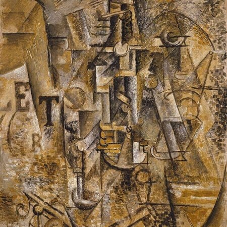 Still Life with a Bottle of Rum - Pablo Picasso 1911