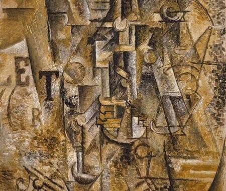 Still Life with a Bottle of Rum - Pablo Picasso 1911