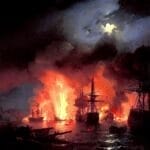 Battle of Chesma - Ivan Ayvazovsky 1848