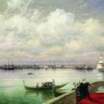 Mekhitarists in Surb Ghazar Island - Ivan Ayvazovsky 1899