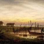 Coastline at dusk - Caspar David Friedrich c1816