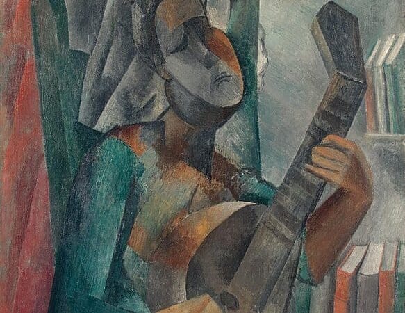 Woman with a Mandolin - Pablo Picasso 1909