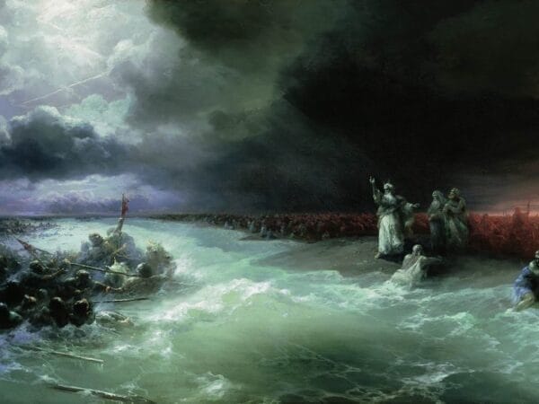 Passage of the Jews through the Red Sea - Ivan Ayvazovsky 1891