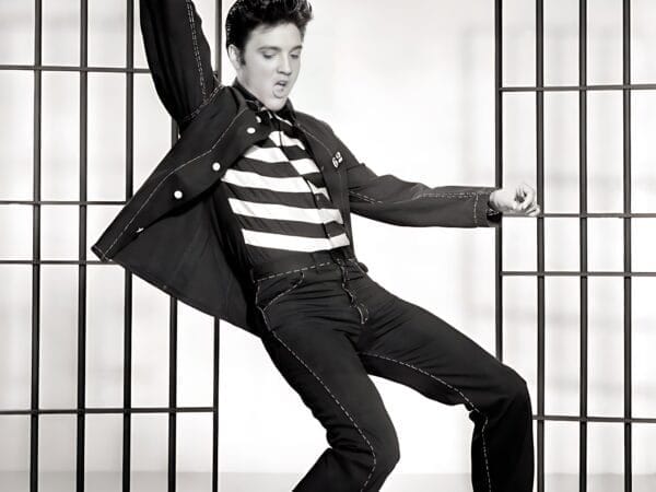 Elvis Presley for movie Jailhouse Rock in 1957