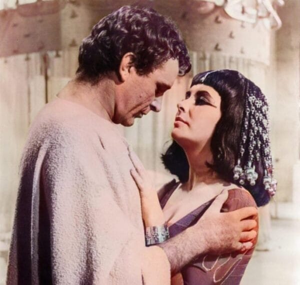 Richard Burton and Elizabeth Taylor in Cleopatra 1963
